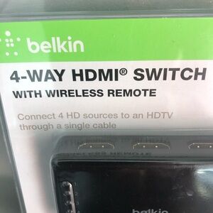 New Belkin HDMI Switch with Remote - Black
